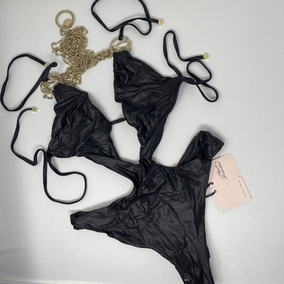 Agent Provocateur Kiona Black Swimsuit NWT $700 - Picture 6 of 10